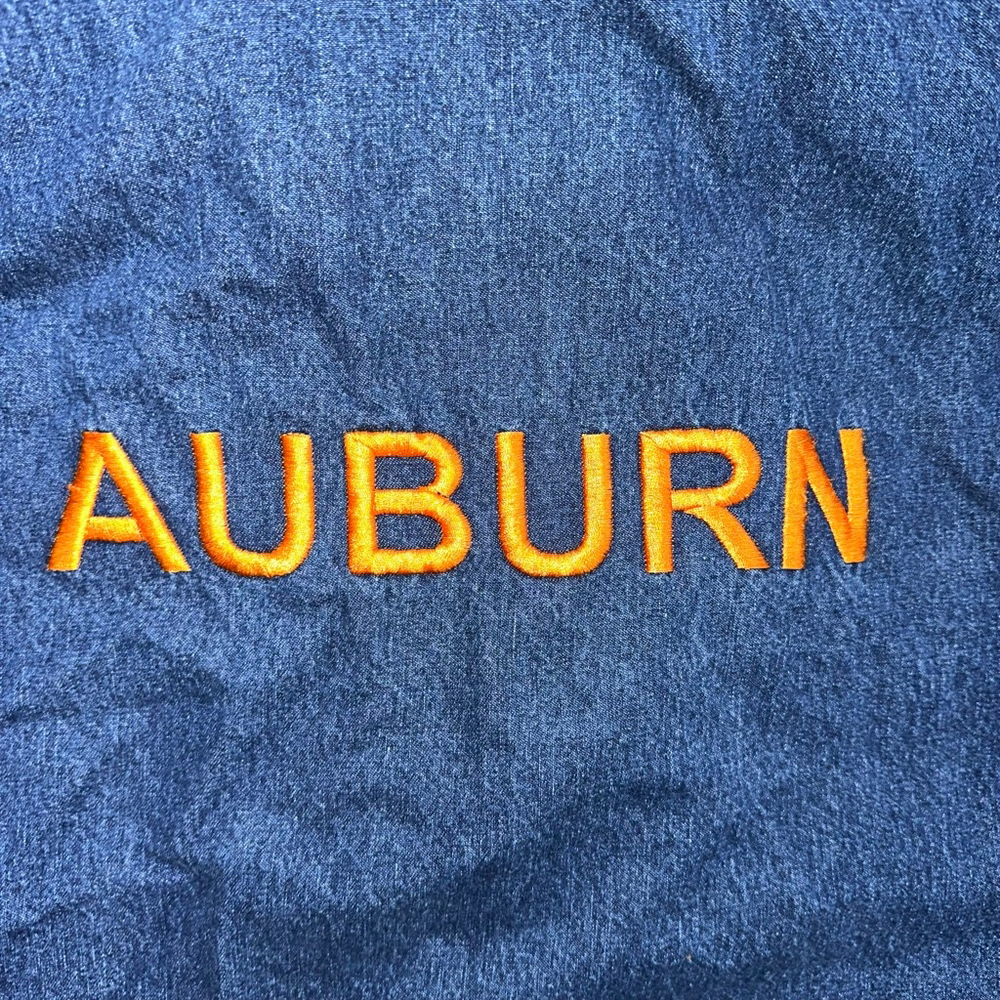 Women’s Castles Sport Hooded Jean Jacket XL Blue Auburn Tigers University Zip Up - Picture 7 of 12